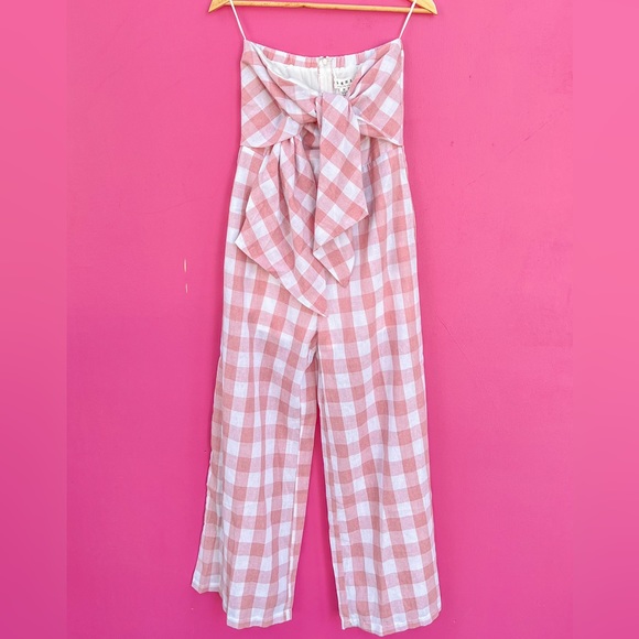 BigHit Pants - Gingham Strapless Jumper